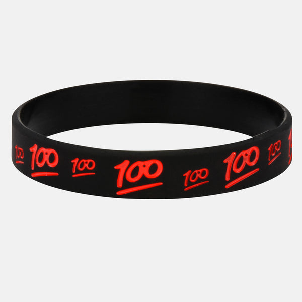 100 emoji wristband